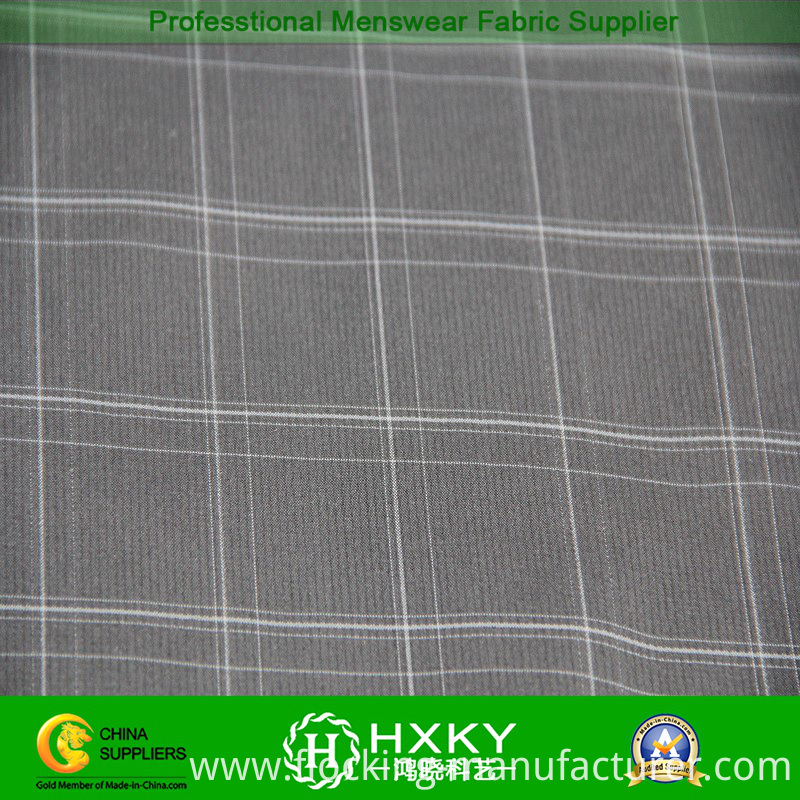 Polyester with Spandex Blend Yarn Dyed Fabric for Men's Jacket or Shirt